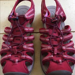Women's Red Athletic Sandals